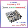 SUPTRONICS X1202 UPS Shield 5.1V 5A 4-Cells 18650 Batt Holder
